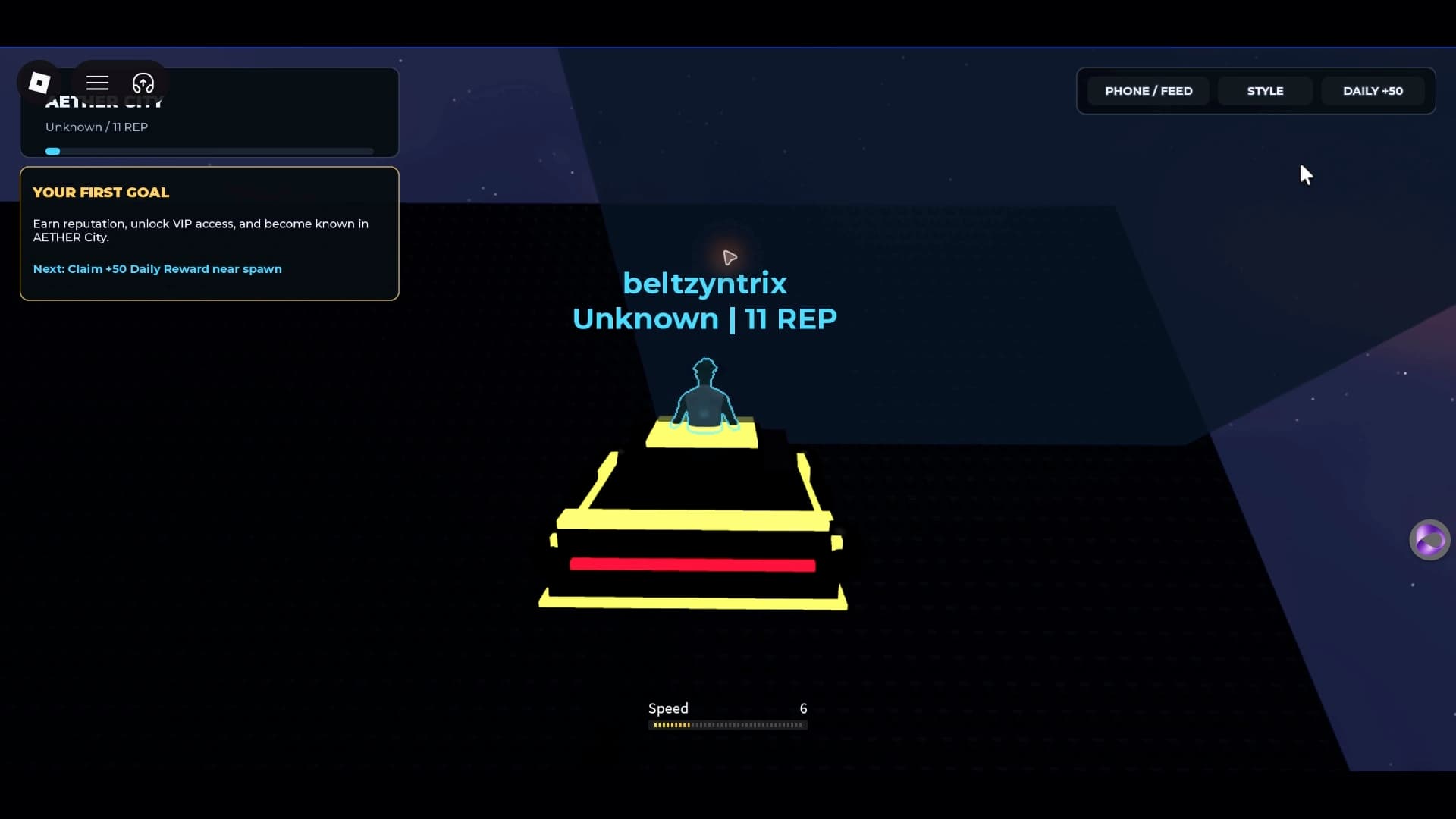 Aether City vehicle driving test in the night-time city